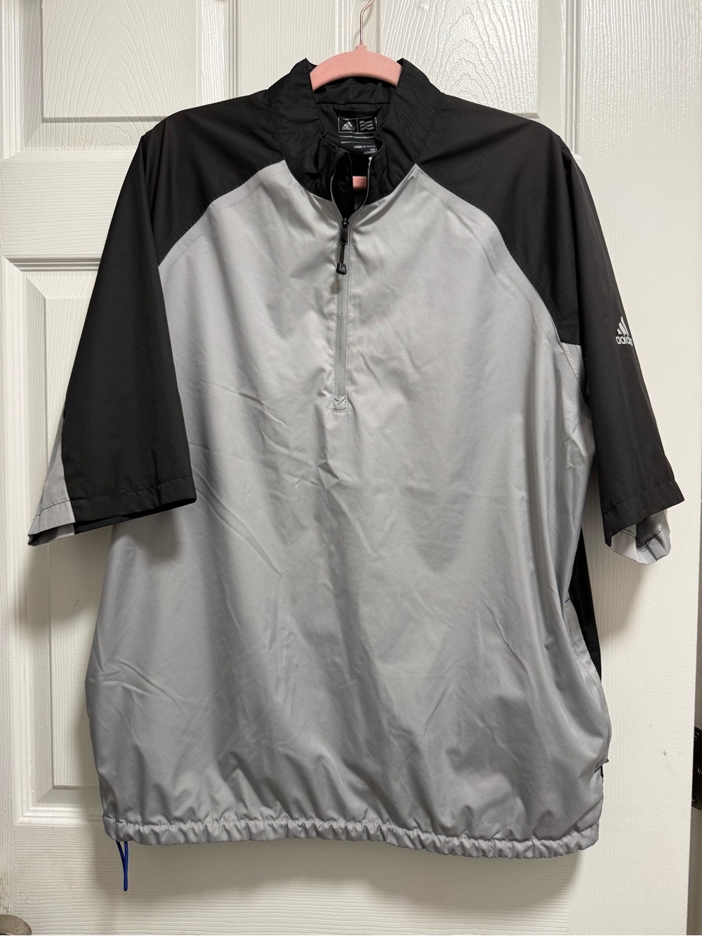 adidas Men's Climastorm Provisional Short Sleeve Rain Jacket Windbreaker Large